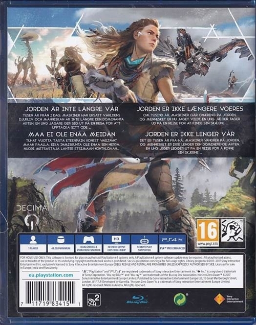 Horizon Zero Dawn - PS4 (B-Grade) (Genbrug)